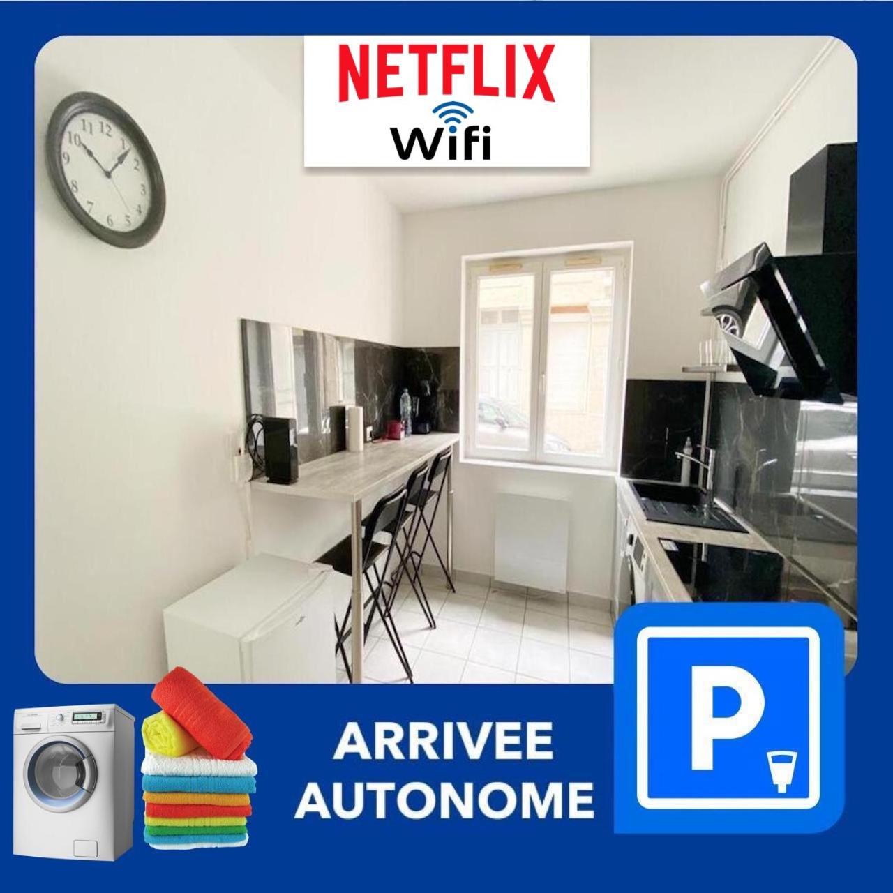 023 Chic & Cosy F1 23M2 Hypercentre Wifi Smart Tv Netflix Apartment Saint-Etienne  Ngoại thất bức ảnh